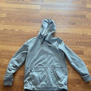 Gray Nike dri-fit hoodie